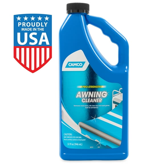 Camco Pro-Strength RV Awning Cleaner | Specially Formulated to Clean Vinyl, Nylon, Acrylic, Fabrics and More | 32oz (41024)