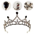 thumbnail image 2 of CIMAXIC Party Vintage Tiara Rhinestone Inlaid Crown Party Prom Tiara for Women Bride,6.3"X6.3"X2.36", 2 of 3