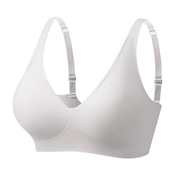 Yijfswar Seamless Bras for Women No Underwire Push Up Bras Padded Bralette with Adjustable Straps Soft Support Everyday T-Shirt Bras, Size S