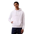 thumbnail image 1 of Calvin Klein Men's Monogram Logo Patch Fleece Hoodie - 40EM221 (White 110, S), 1 of 1