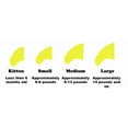 thumbnail image 4 of Purrdy Paws 40 Pack Soft Nail Caps for Cat Claws NEON Yellow Kitten, 4 of 4
