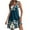 Blue, variant on LYXSSBYX Summer Dresses for Women 2024 Women's Casual Sundress With Pockets Summer Boho Beach Dress Floral T-Shirts Dress V Neck Loose Tank Dresses