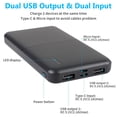 thumbnail image 4 of 20000mAh Power Bank, Dual-Port Portable Phone Charger USB C Fast Charging External Battery Pack Charger Powerbank for Cell Phone iPhone; Samsung iPad, 4 of 8