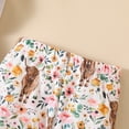 thumbnail image 4 of Toddler Girls Clothes Letter Pattern Short-sleeved Crewneck Sweatshirt and Joggers Pants Headband Set 3PCs Infant Summer Outfits, 4 of 5