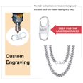 thumbnail image 3 of Collar ChainsPro Hip Hop para hombre, acero inoxidable, 14 mm, 71 cm, 3 of 7