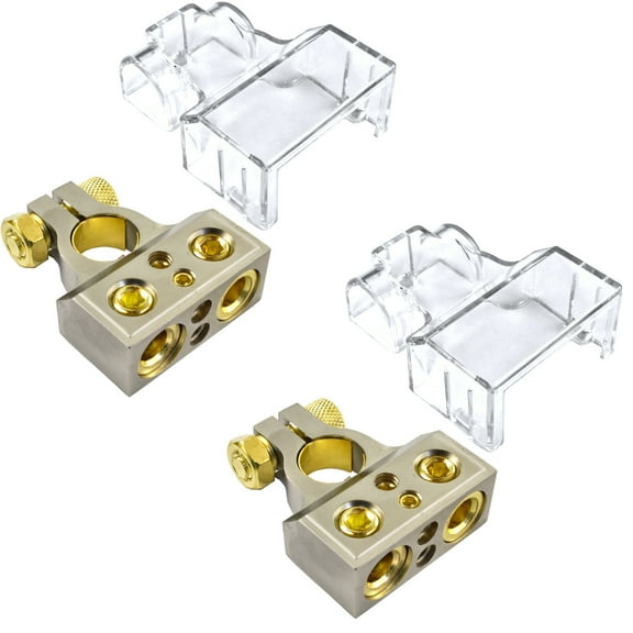 1/0/4/8 Gauge High Quality Positive or Negative Battery Terminal 4 outputs (Pair)