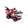 thumbnail image 3 of Red Red Shark Deformation Car With Led Lights Music Effects Automatic Driving Toy For Children 8.9 Inch Play Vehicle, 3 of 8