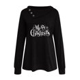 thumbnail image 4 of Qiopertar Mode Femmes Décontracté Col Rond Manches Longues Ample Imprimé Chandails en Molleton Réguliers Blouse Tops Liquidation Livraison Gratuite à Moins de 5$ jusqu'à 90 % de Réduction, 4 of 5