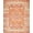 Rust Red Orange, Pattern 3, variant on ODIKA 8'x10' Washable Area Rug Durable, Non-Slip Orange Fall Boho Vintage Terracotta Farmhouse Medallion Design with Floral Scroll for Living Room, Under Sectional, Family