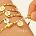 thumbnail image 5 of Turandoss Cross Initial Bracelets Letter T Bracelets Gifts Trendy Cross Bracelet Gold Plate Cute Tiny Beaded Initial Bracelet Dainty Jewelry Communion Baptism Religious Christian Gifts for Women, 5 of 8