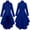 Blue, variant on Jackets for Women Vintage Steampunk Long Coats Gothic Overcoat Ladies Retro Zipper Hoodless Casual Jacket Trench Coat
