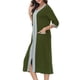 thumbnail image 5 of Batas de invierno para mujer, camisón cálido y camisón de invierno con cremallera y bolsillos, pijama holgado para mujer., 5 of 5