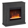 thumbnail image 1 of Henn&Hart Cheminée Moderne en Bois Manufacturé 30 Pouces Gris, 1 of 3