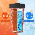 thumbnail image 5 of Hirioo Small Coral Red Flowers for Coffee Travel Mug Insulated Coffee Mug with Lid, 5 of 8