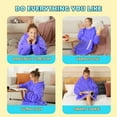 thumbnail image 5 of Wearable Blanket Hoodie for Kids, Flannel Sherpa Fleece Blanket Sweatshirt, 5 of 6
