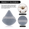 thumbnail image 2 of 12 Pieces Powder Puff Face Triangle Makeup Puff for Loose Powder Soft Body Cosmetic Foundation Sponge Mineral Powder Wet Dry Makeup Tool(Black,Small), 2 of 5