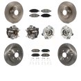 thumbnail image 1 of Transit Auto Front Rear Hub Bearings Assembly Disc Brake Rotors and Semi-Metallic Pads Kit (10Pc) for Car 2016 Nissan Pathfinder 4WD From 11 15 - Left Right Side (Driver Passenger) KBB-109757, 1 of 2