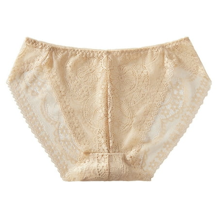 Yuhangmm Women s Panties Women s Low Waist Mesh Briefs Solid Color Crotch Underwear Panties Hiking Underwear Women