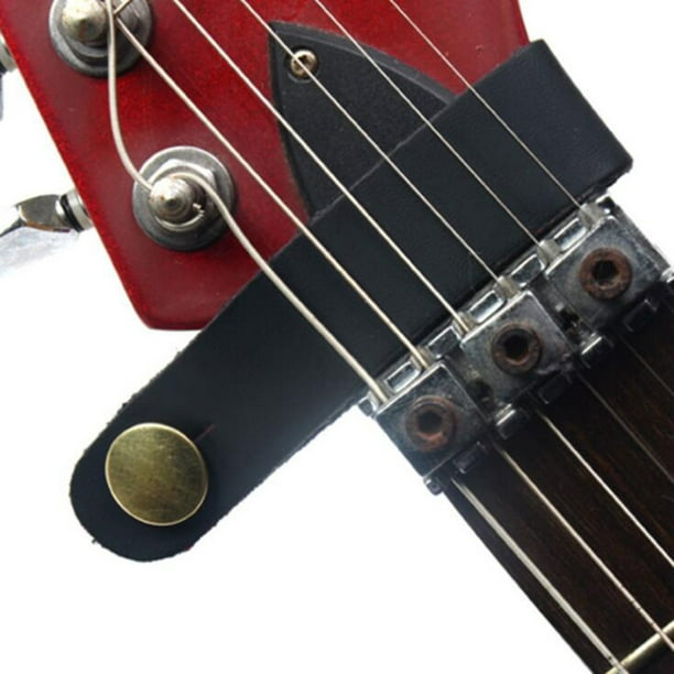 Kmise Guitar Strap Locks Straplocks Boutons pour pièces de guitare basse  électrique (1 jeu, Rouge)