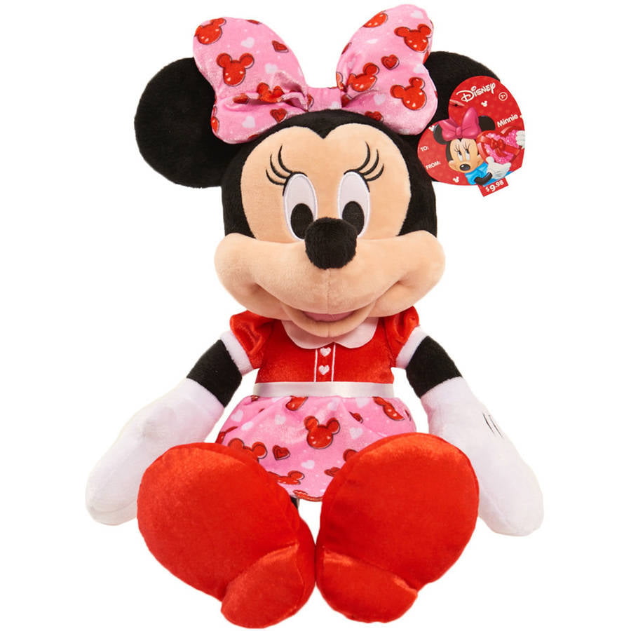 Authentic US Disney Store Valentine's Day 2018 Minnie Mouse 13" Plush NWT! 