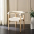 thumbnail image 2 of Safavieh Kaladin Scandinavian Wood Dining Arm Chairs, Cream / Natural, 2 of 8