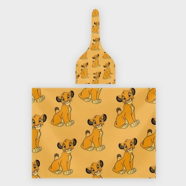 The Lion King Cartoon 2 Piece Baby Swaddle Hooded Set, Newborn Swaddle Blanket for Baby Boys and Girls 40" x 29"