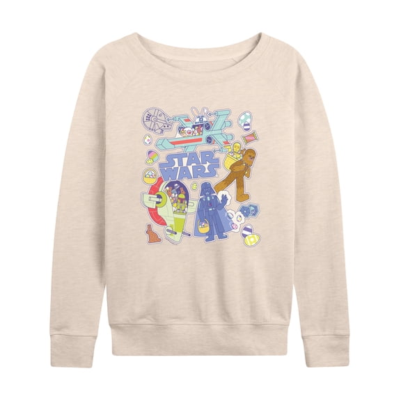 Star Wars - Easter Sticker - Women's French Terry Pullover Sweatshirt
