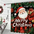 thumbnail image 6 of LSLJS Shower Curtain- Christmas Decorations 59x71" Washable Durable Shower Curtains Snowman Tree Scene for Bathroom Xmas Holiday Accessories, 6 of 6