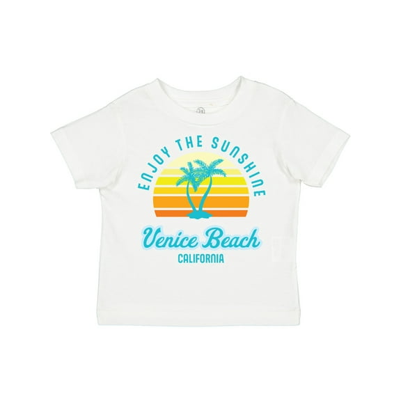 Inktastic Summer Enjoy the Sunshine Venice Beach California in Blue Boys or Girls Toddler T-Shirt