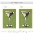 thumbnail image 4 of Yayeee Garden Flag 12" x 18" Double Sided Outdoor Yard Lawn Holiday Decorations, Light Black Martini, 4 of 6