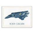 thumbnail image 2 of The Stupell Home Decor North Carolina Minimal Blue Marbled Paper Silhouette Wall Plaque Art, 2 of 3