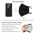 thumbnail image 6 of Weddingstar Adult Reusable, Washable 3 Ply Cloth Face Mask with Filter Pocket - Modern Black Camo, 6 of 6