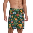 thumbnail image 2 of Wukai Christmas Gift Men’s Short Pajama Pants With Pockets Soft Sleep Pj Shorts for Men-4X-Large, 2 of 6