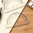 thumbnail image 6 of Open Center Protractor,Plastic Ruler Small Ruler,180 Degree Plastic Protractor,4 Inch Plastic Protractor Clear Ruler,Tools for Drawing,Drafting,Measuring,Precise Math,Engineering Applications,4PCS, 6 of 8