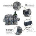 thumbnail image 4 of Sports Water Bottle Multi Functional Waist Pack, Shoulder Hip Belt Bag Packs Water Resitive Waist Bag Pouch Hiking Climbing Outdoor Bumbag with Water Bottle Pocket Travel Water Bottle, 4 of 7