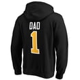 thumbnail image 3 of Men's Black Pittsburgh Penguins #1 Dad Pullover Hoodie, 3 of 3