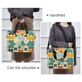 thumbnail image 6 of FORMRS 16" Laptop Bag Carrying Sleeve Case with Handle Travel Shoulder Briefcase, Beige Clover Pattern, 6 of 8