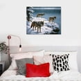 thumbnail image 4 of JEUXUS Canvas Wall Art, Fiber Optic Wall Decor, Operated Nature Canvas Print, Kitchen, Bedroom, or Home Decor, Nite Wolves 20\x16\, 4 of 4
