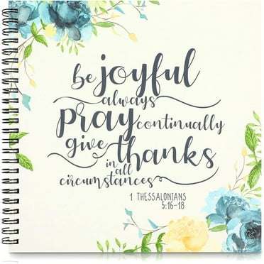 Spiral Bound Prayer Notebook, Christian Devotional Bible Journal for Women, 60 Sheets/120 Pages (8.8 x 8.5 In) - Daily Prayer Journal for Woman - Spiral Prayers Journals