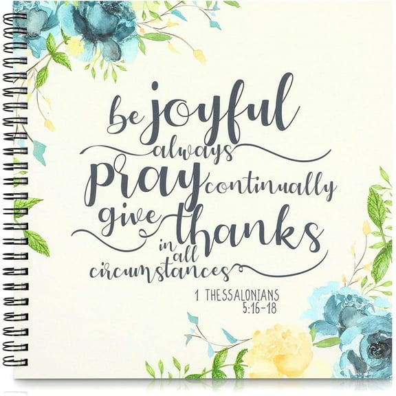 Faithful Finds Prayer Journal for Women - Spiral Bound, 60 Sheets/120 Pages, 8.8 x 8.5 In - Bible Journal for Daily Devotional Study & Note Taking