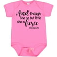 thumbnail image 3 of Inktastic Though She Be but Little She is Fierce Quote Shakespeare Girls Baby Bodysuit, 3 of 5
