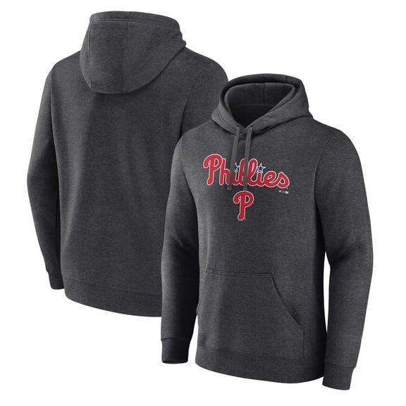 Men's Charcoal Philadelphia Phillies Team Lockup Hoodie