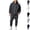 Dark Gray, variant on HAJWOH Sweatsuits for Mens Full Zip Drawstring Casual Hooded and sweatpants with Pockets Running Jogging Sport Comfort Suit