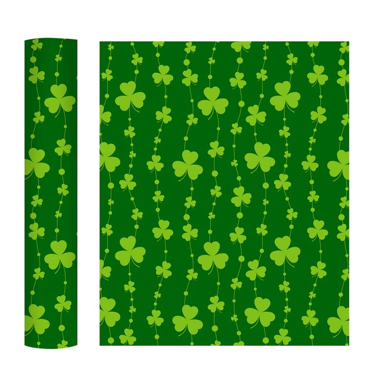 St. Patrick's Day Green Heat Transfer Vinyl HTV Iron on Vinyl Bundle Bundle Suitable for Shirts Patterns, Size: One Size
