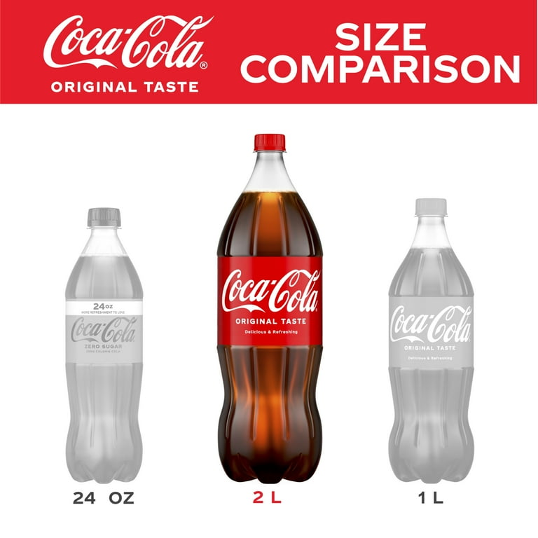 Coca-Cola Soda Pop, Crisp & Refreshing, 2 Liters Bottle - Walmart.com