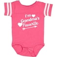 thumbnail image 3 of Inktastic I'm Grandma's Favorite with Arrow and Hearts Boys or Girls Baby Bodysuit, 3 of 5