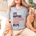 thumbnail image 2 of Christmas Music Helps - Women's Short Sleeve Graphic T-Shirt, 2 of 10