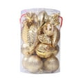 thumbnail image 2 of Adornos navideños de lujo, adornos para árbol de Navidad, juego de 21 adornos navideños dorados irrompibles, bolas navideñas decorativas, adornos navideños, artículos en liquidación., 2 of 8