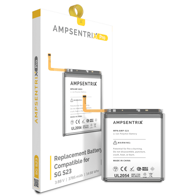 Replacement Replacement Battery Compatible For Samsung Galaxy S23 (Ampsentrix)