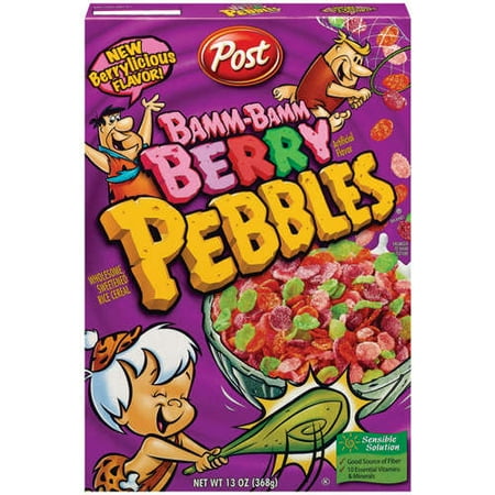 Post: Bamm-Bamm Berry Pebbles Cereal, 13 oz